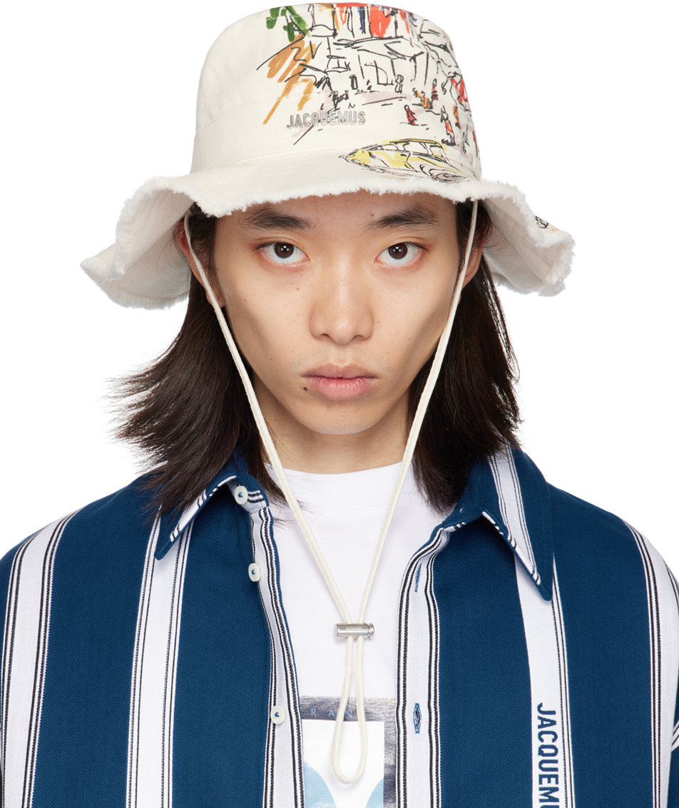 Jacquemus ‘Le Bob Artichaut’ Off-White retailer Bucket Hat