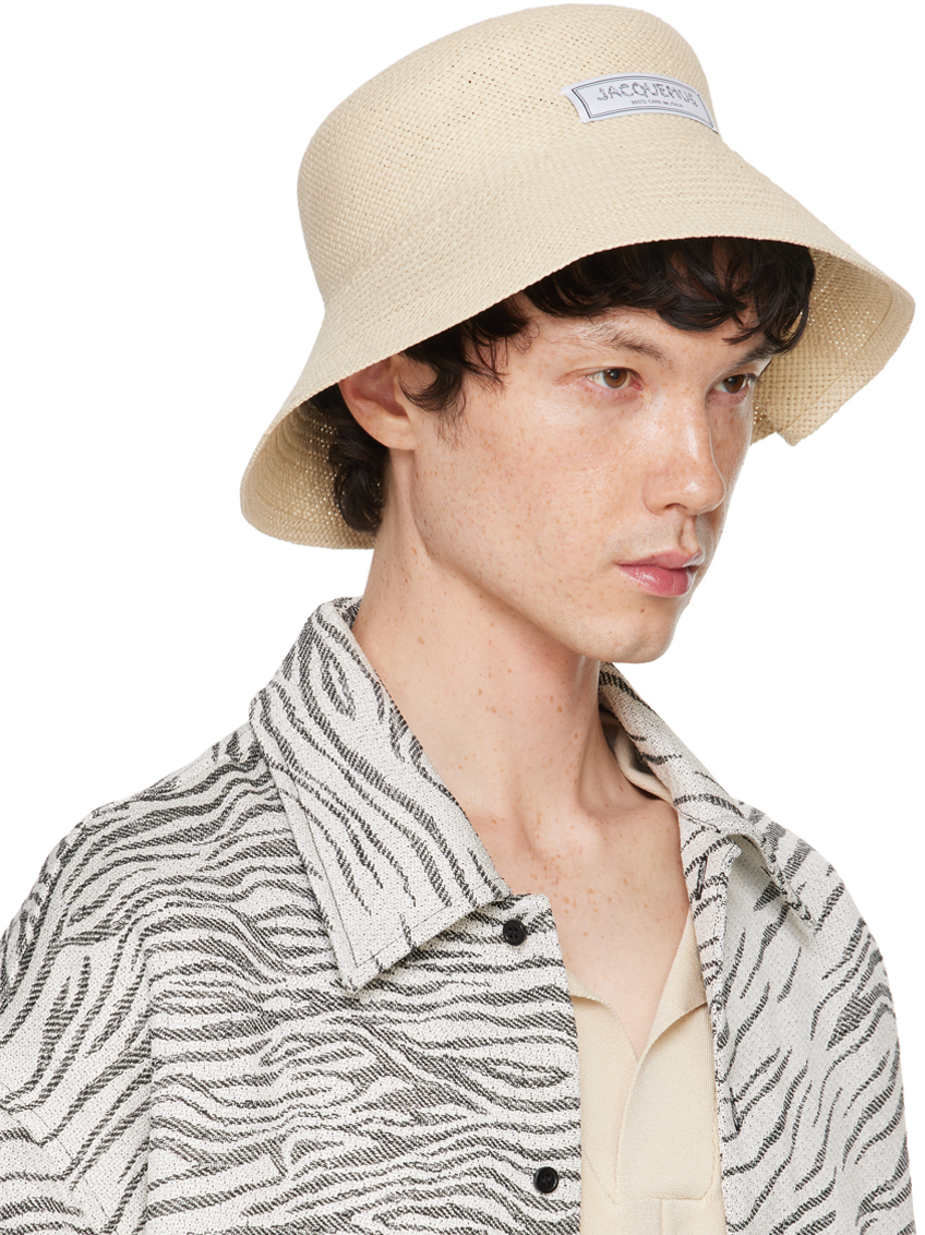 Jacquemus La Chapeau Vela Sun Hat In 142 Natural