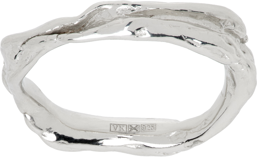 Silver Dendrogramma Ring