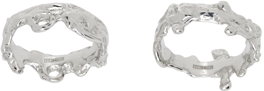 Silver Janus Ring Set