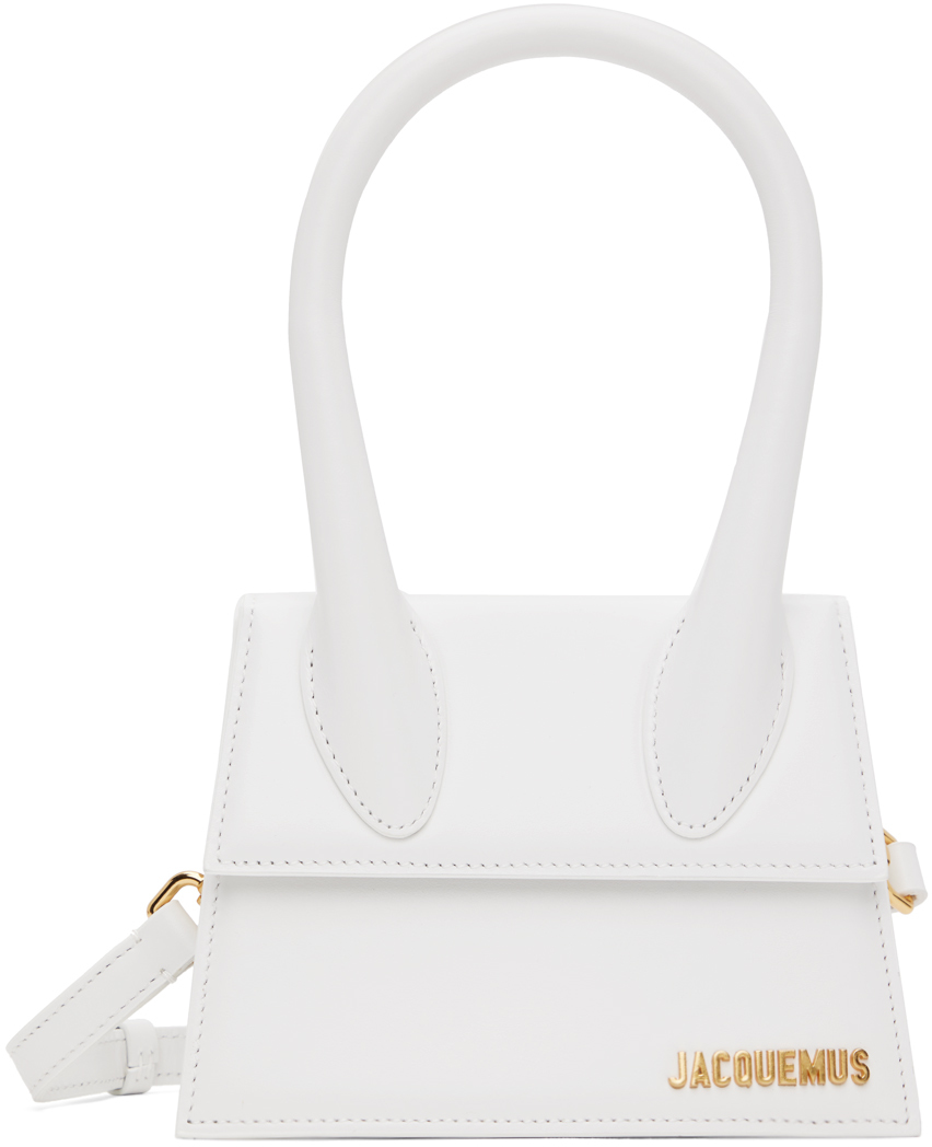 Shop Jacquemus White Les Classiques 'le Chiquito Moyen' Bag In 100 White