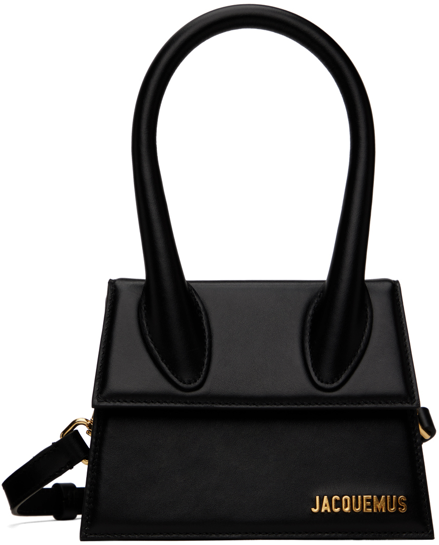 Shop Jacquemus Les Classiquesコレクション ブラック Le Chiquito Moyen バッグ In 990 Black