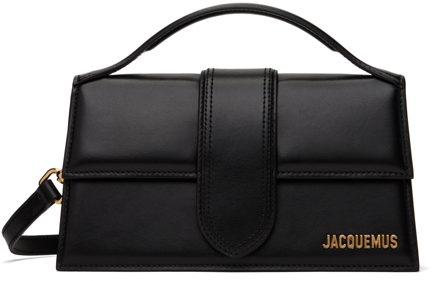 Shop Jacquemus Les Classiquesコレクション ブラック Le Grand Bambino バッグ In 990 Black