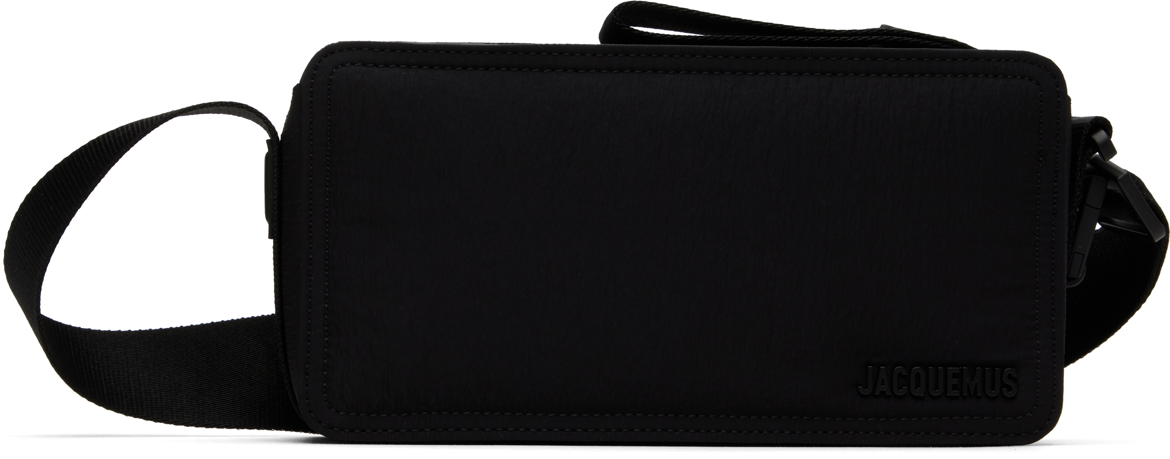 JACQUEMUS BLACK 'LE CUERDA HORIZONTAL' BAG 