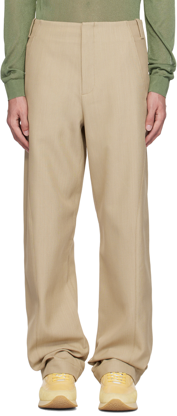 Beige La Casa 'Le pantalon Scala' Trousers