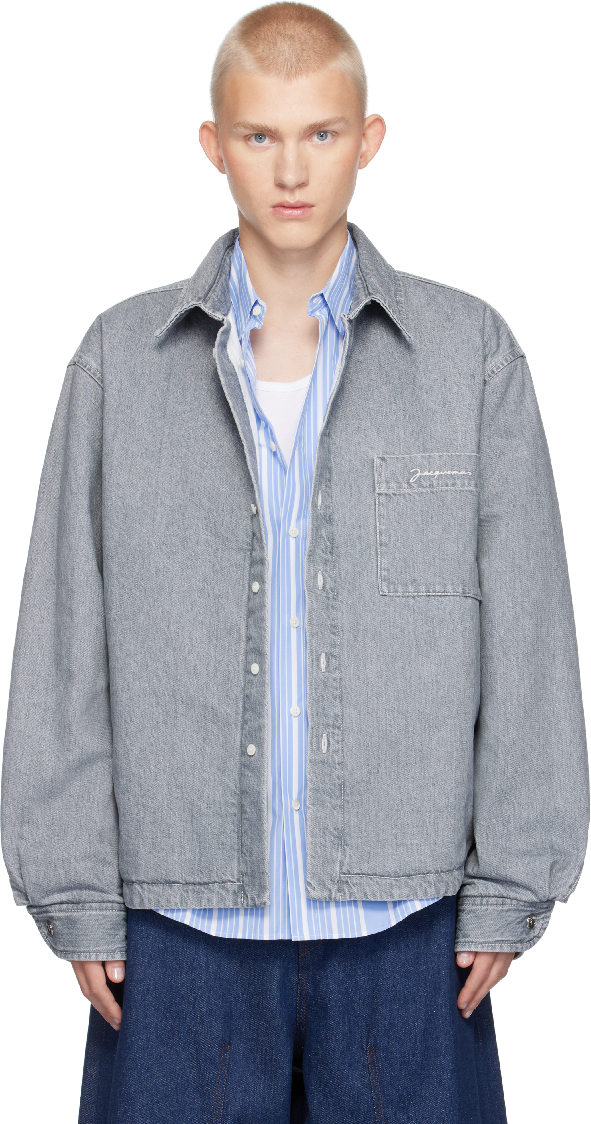 Gray La Casa 'La chemise Boulanger' Denim Jacket