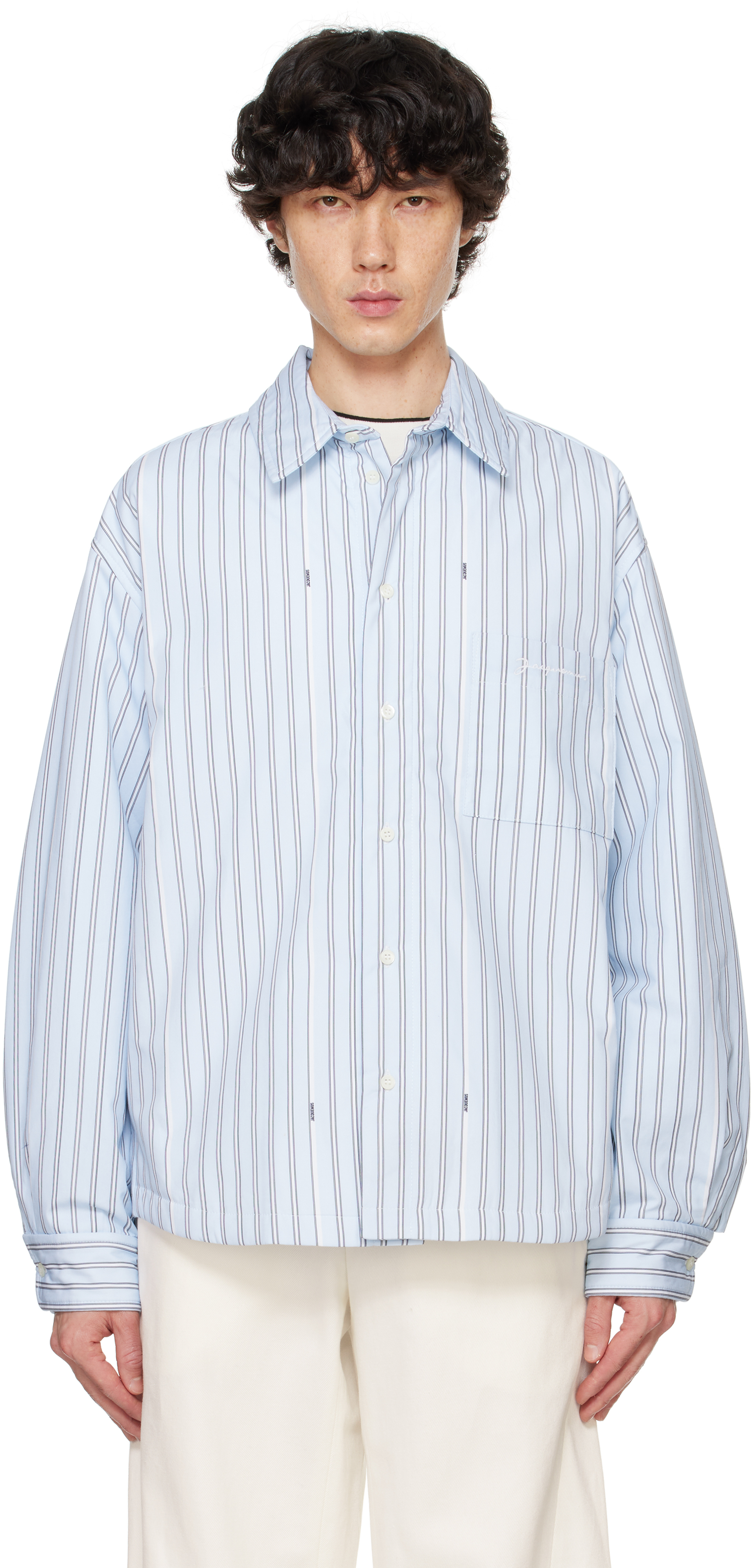 Blue Les Sculptures 'La chemise Boulanger' Shirt