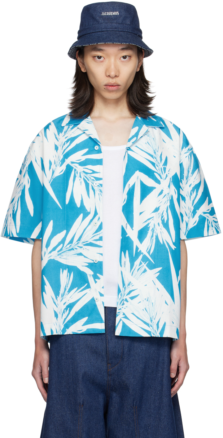 SSENSE Exclusive Blue & White La Casa 'La chemise Jean' Shirt