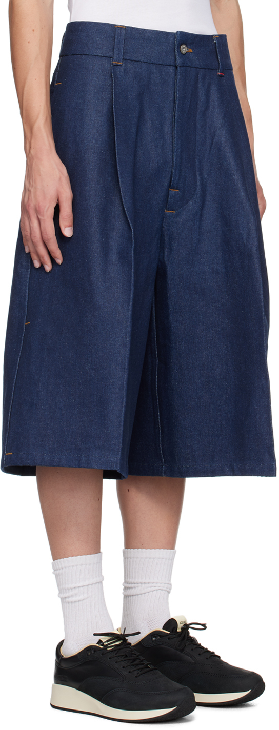 Shop Jacquemus Blue La Casa 'le Short De-nîmes Ravello' Denim Shorts In 380 Navy