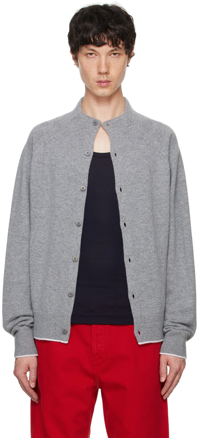 Shop Jacquemus Gray La Casa 'le Cardigan Pitatto' Cardigan In 950 Grey