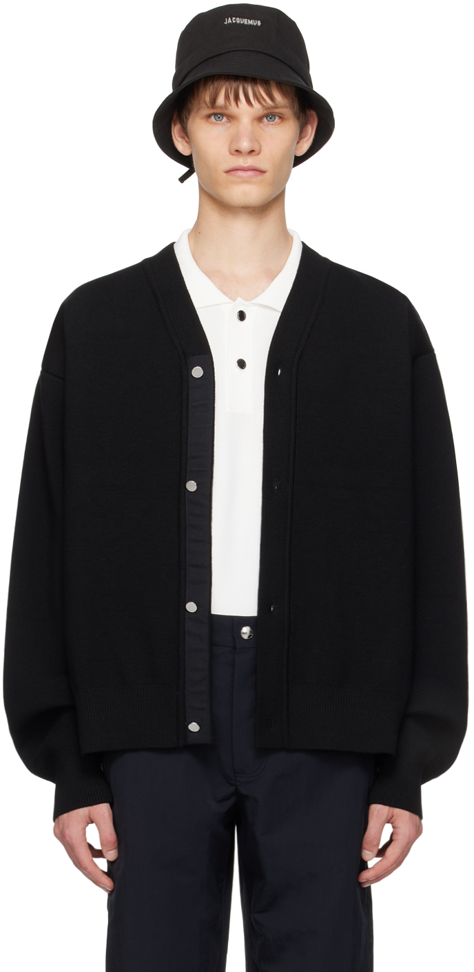 Shop Jacquemus Black Les Classiques 'le Cardigan Boutonné' Cardigan In 990 Black