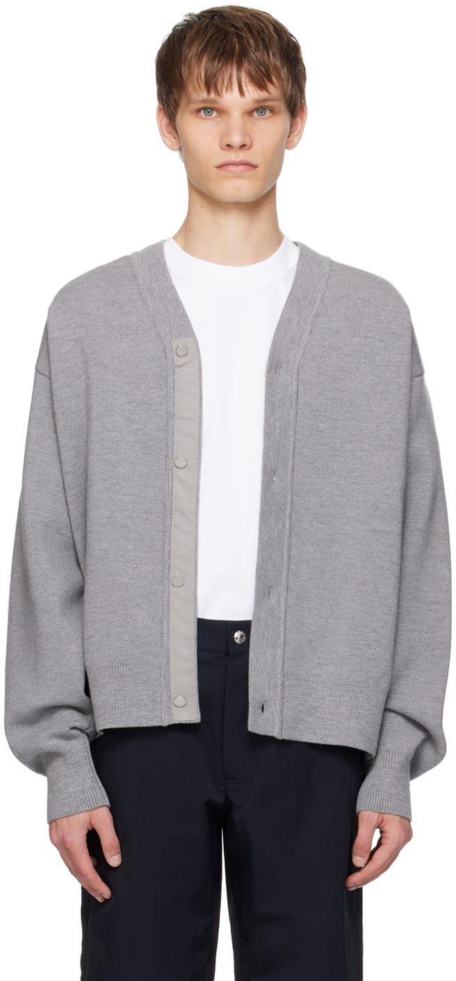 Shop Jacquemus Gray Les Classiques 'le Cardigan Boutonné' Cardigan In 950 Grey