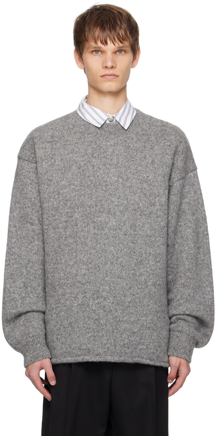 Shop Jacquemus Gray Les Classiques 'le Pull ' Sweater In 950 Grey