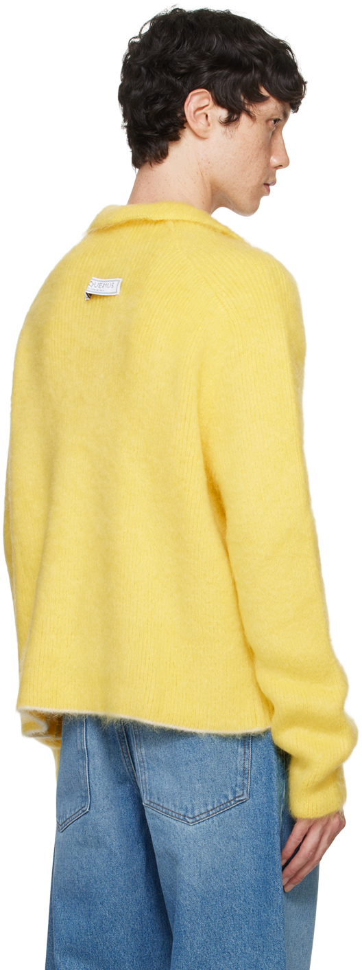 Shop Jacquemus Yellow La Casa 'le Pull Marina' Sweater In 250 Yellow