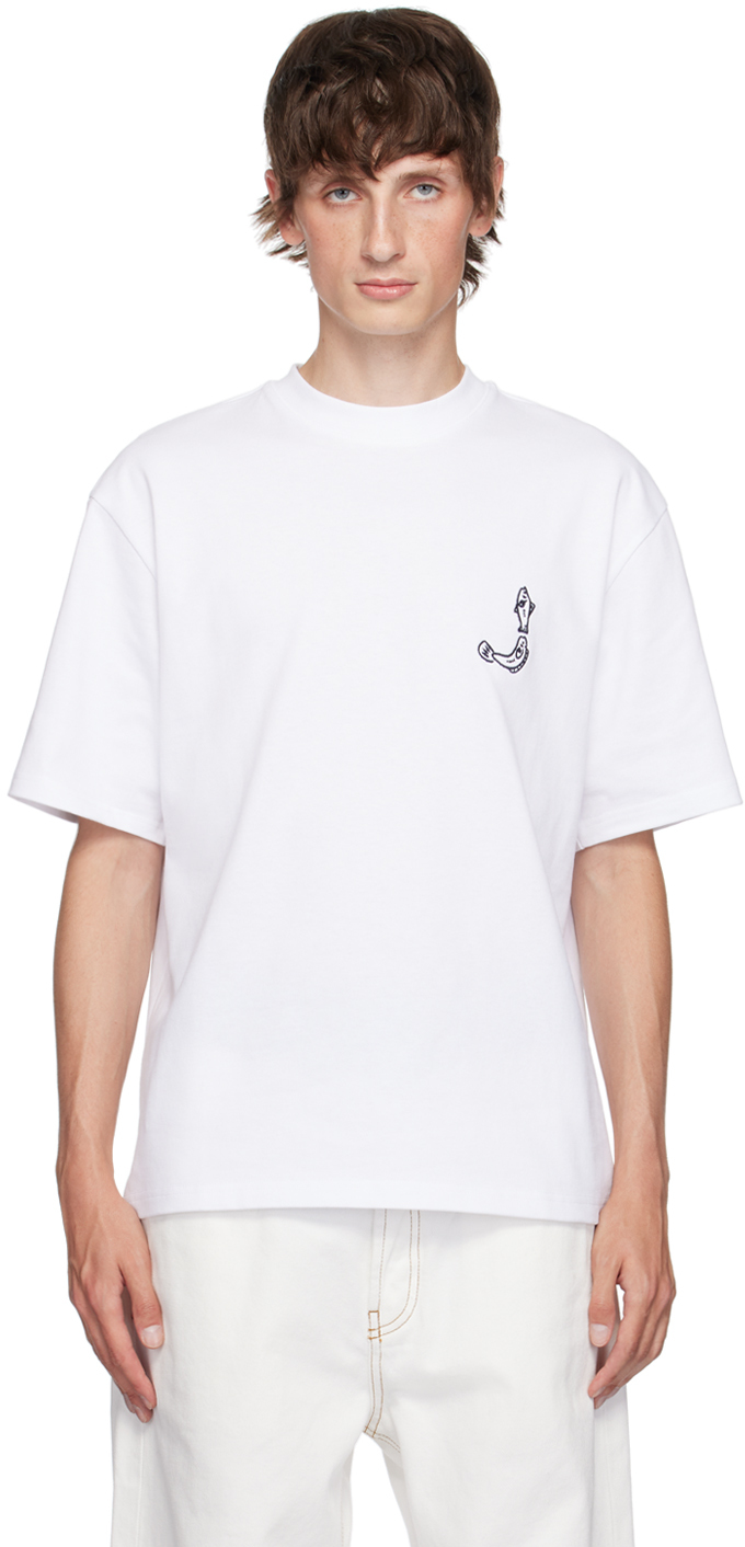 Shop Jacquemus White La Casa 'le T-shirt Merù' T-shirt In 100 White