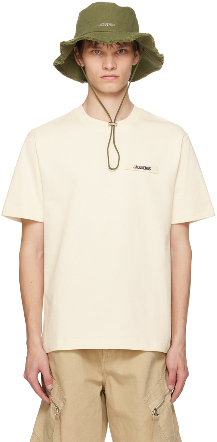 【関税込み】JACQUEMUS ベージュ The Gros Grain Tシャツ The Gros Grain t-shirt by JACQUEMUS | Official website