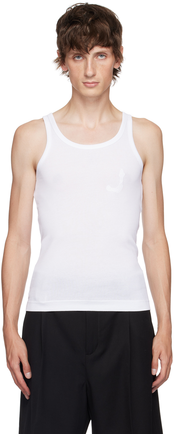 【Jacquemus】LE DEBARDEUR PESCO◆24H246JS2672454 White La Casa 'Le débardeur Pesco' Tank Top by JACQUEMUS on Sale