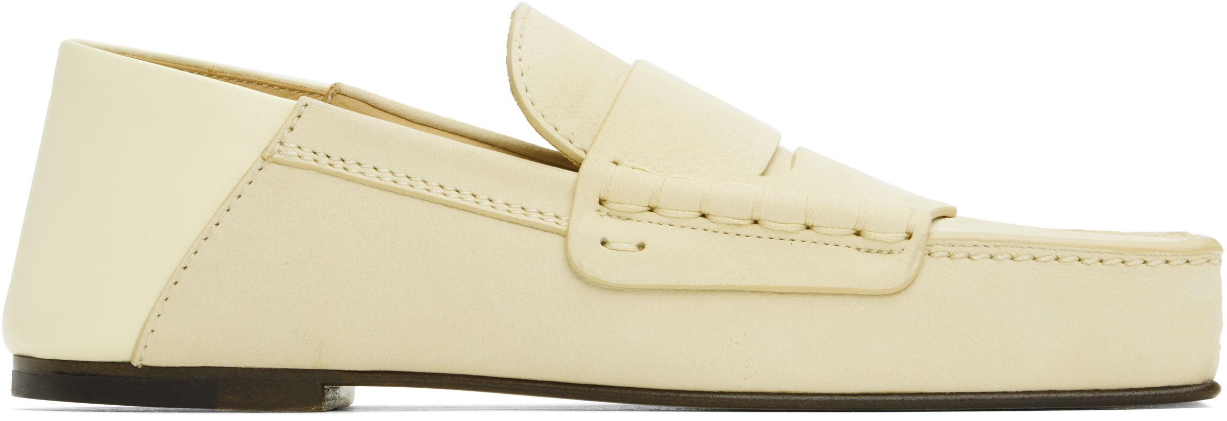 Yellow La Casa 'Les Loafers Carré' Loafers