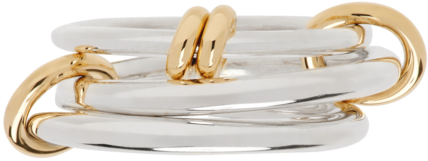 Shop Spinelli Kilcollin Silver & Gold Raneth Sg Ring In Yellow Gold
