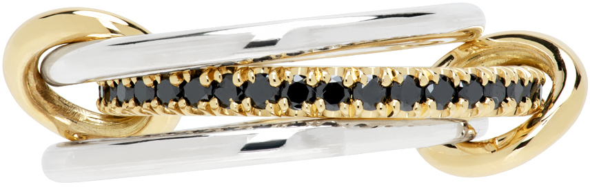 Silver & Gold Tigris Noir Ring