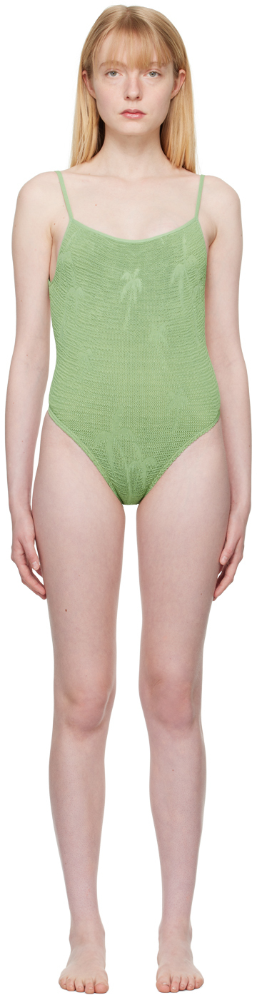 【関税込み】Bond-Eye グリーン Low Palace スイムウェア Green Low Palace Swimsuit by Bond-Eye on Sale