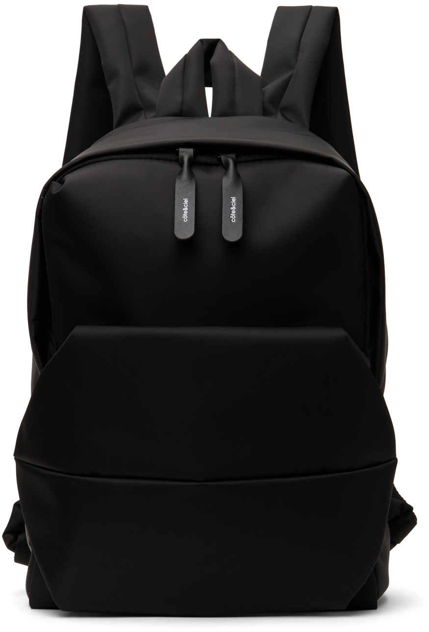 Côte & Ciel Black Sava Sleek Nylon Backpack