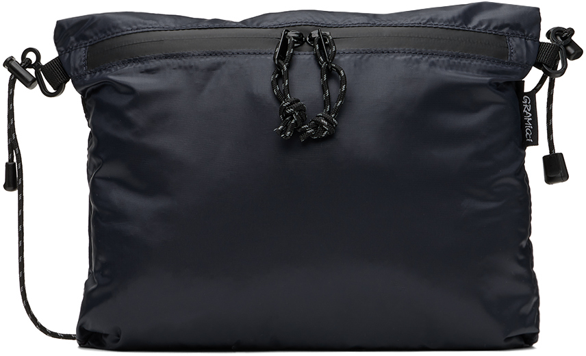 Gramicci Navy Micro Ripstop Sacoche Bag In Black