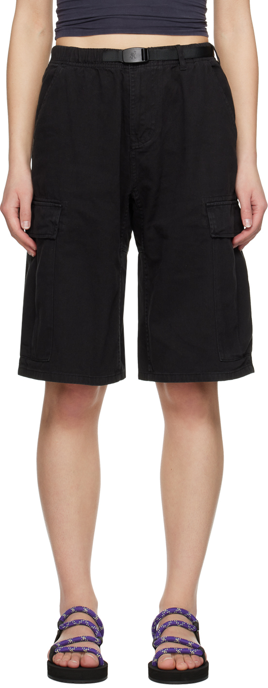 Black Relaxed-Fit Shorts