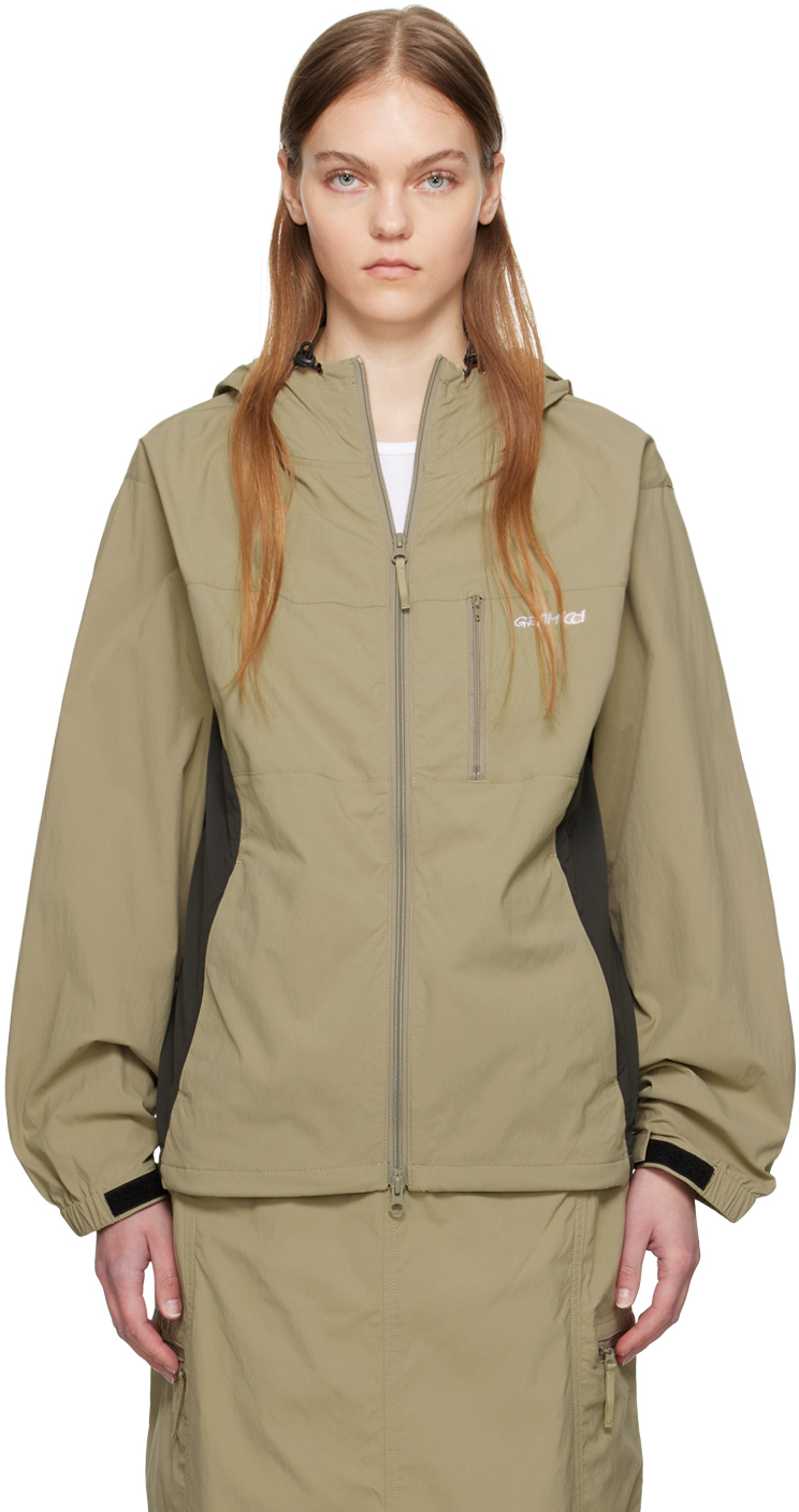 Gramicci Beige & Grey Softshell Jacket In Taupe
