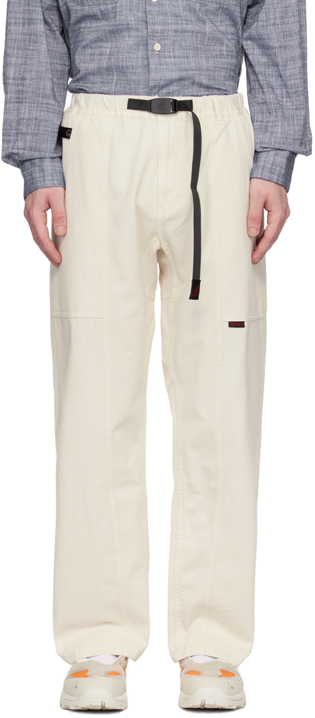 Gramicci Off-white Gadget Trousers In Greige