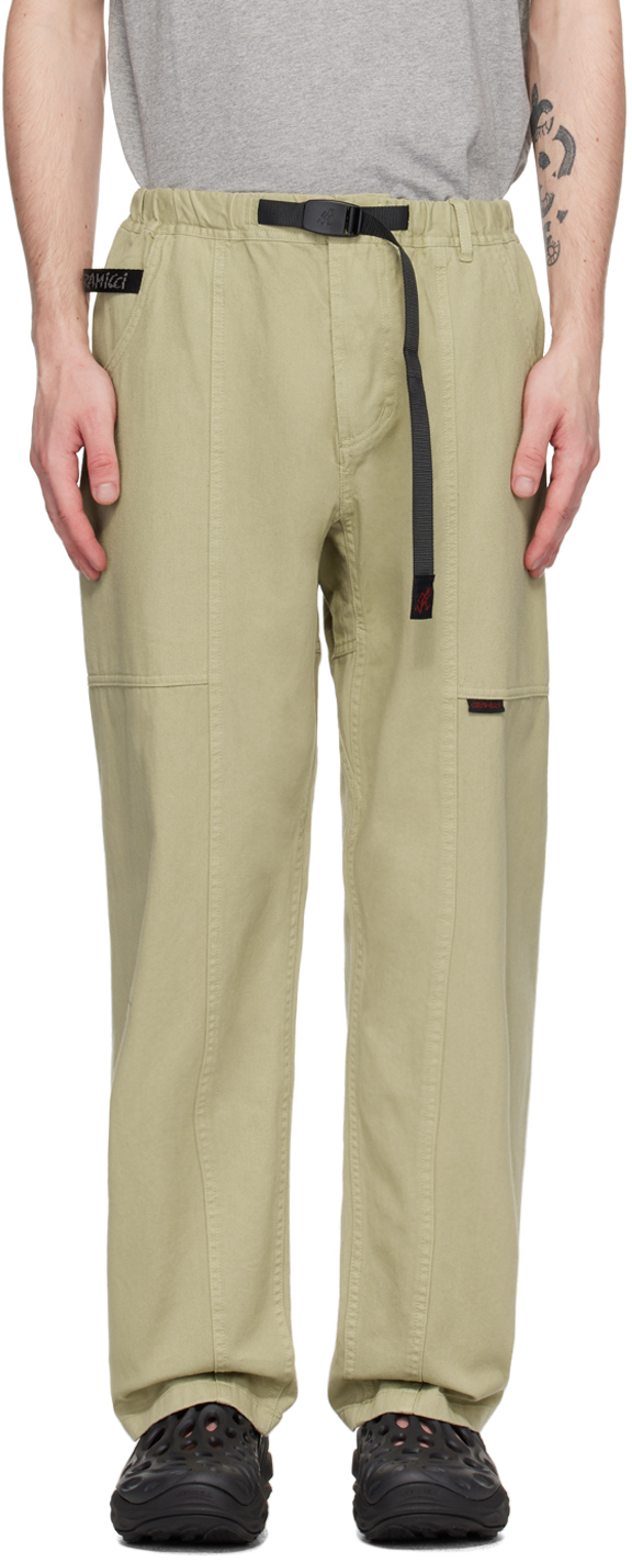 Gramicci Green Gadget Trousers In Faded Olive