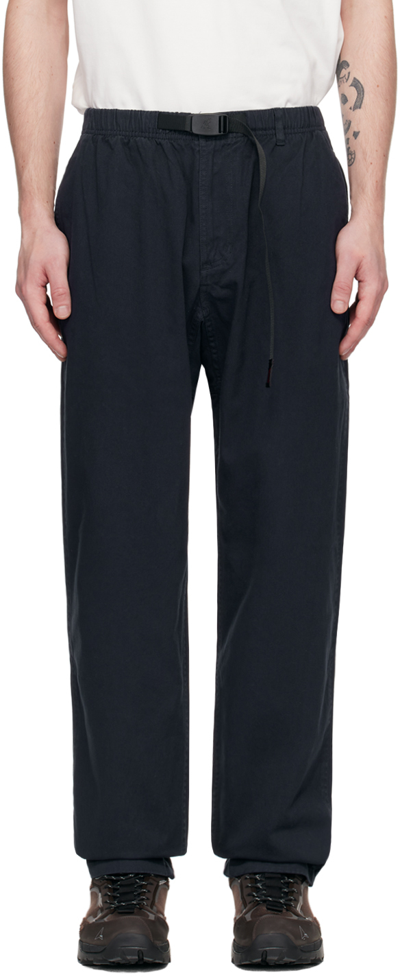 Gramicci Navy Relaxed-fit Trousers In Double Navy