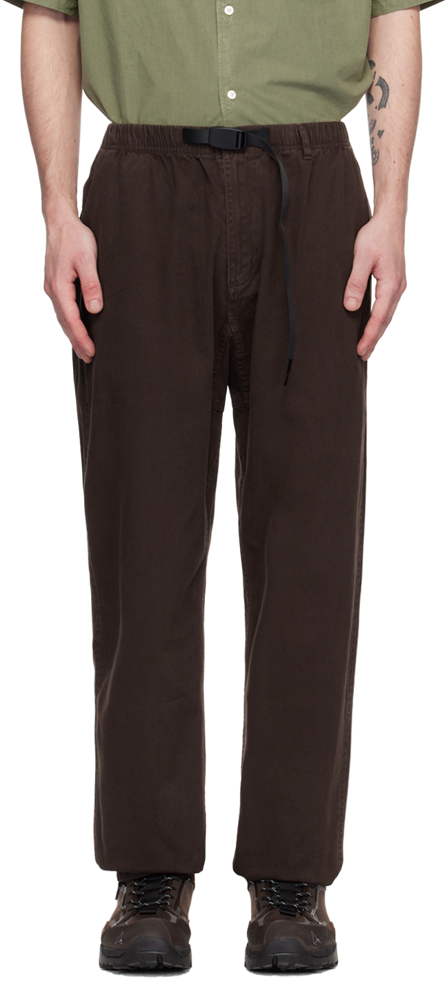 Gramicci Brown Relaxed-fit Trousers In Dark Brown