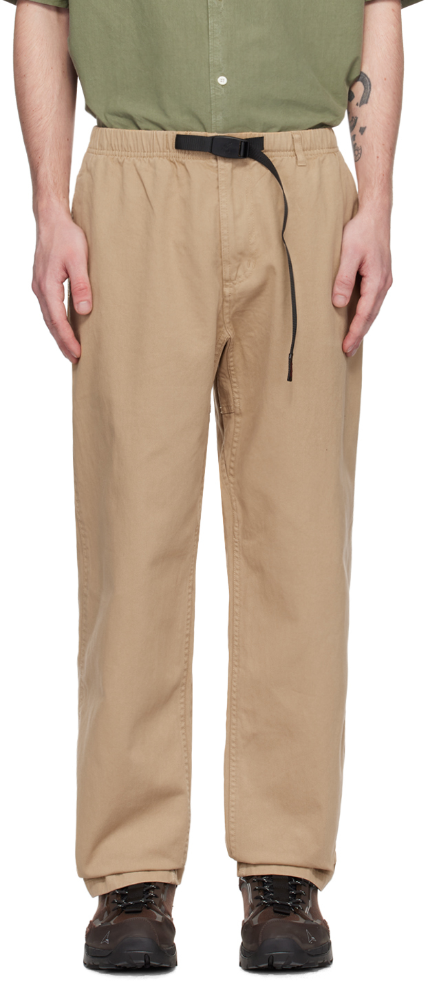 Gramicci Beige Relaxed-fit Trousers In Chino