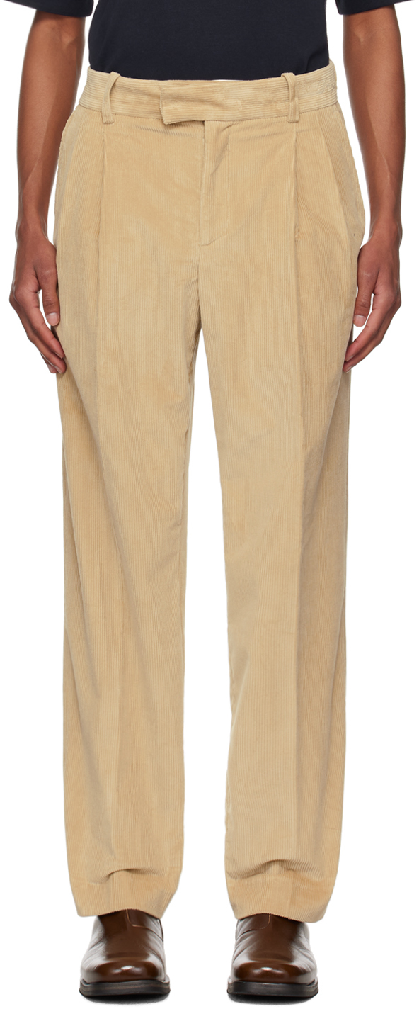 Beige 
Le Pantalon Golfeur
 Corduroy Trousers