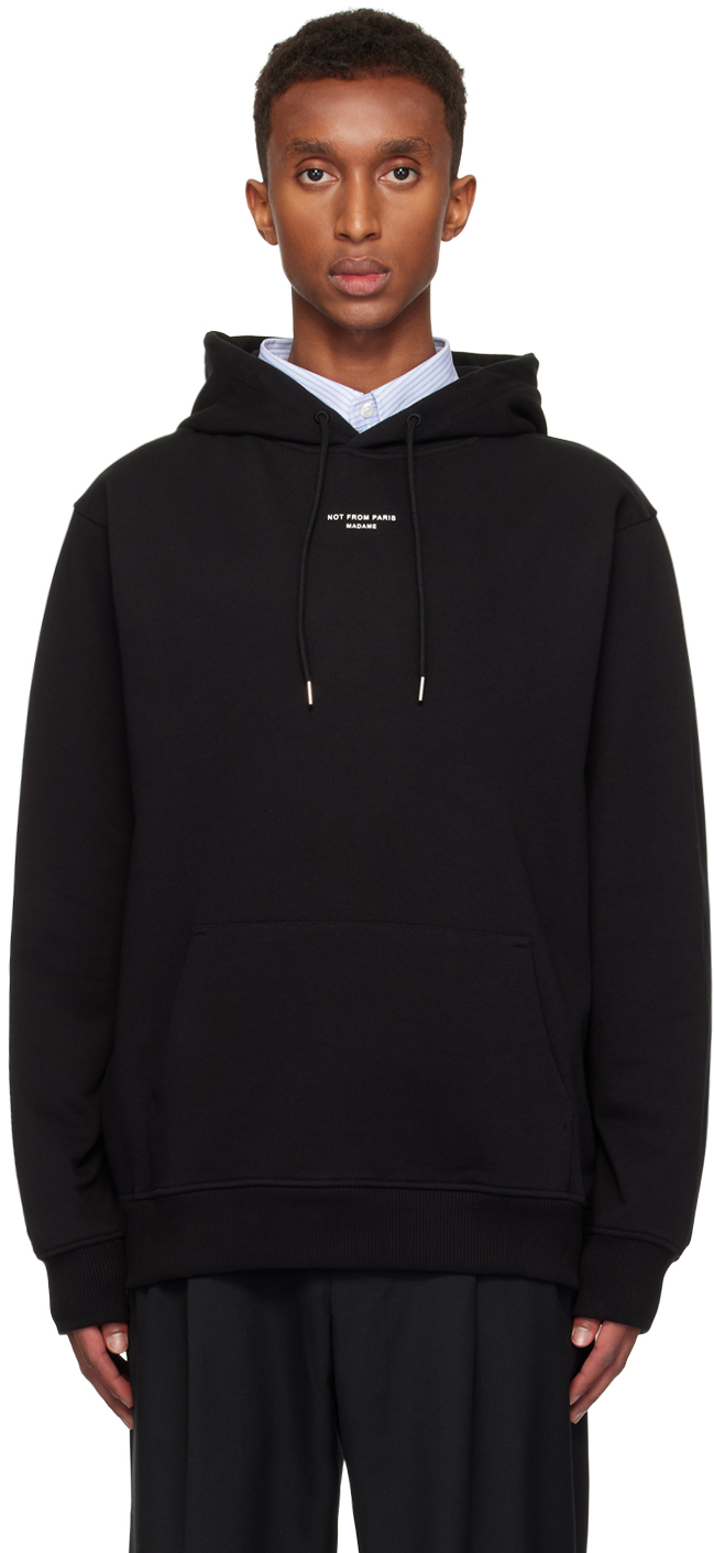 Black 
Le Hoodie Slogan Classique
 Hoodie