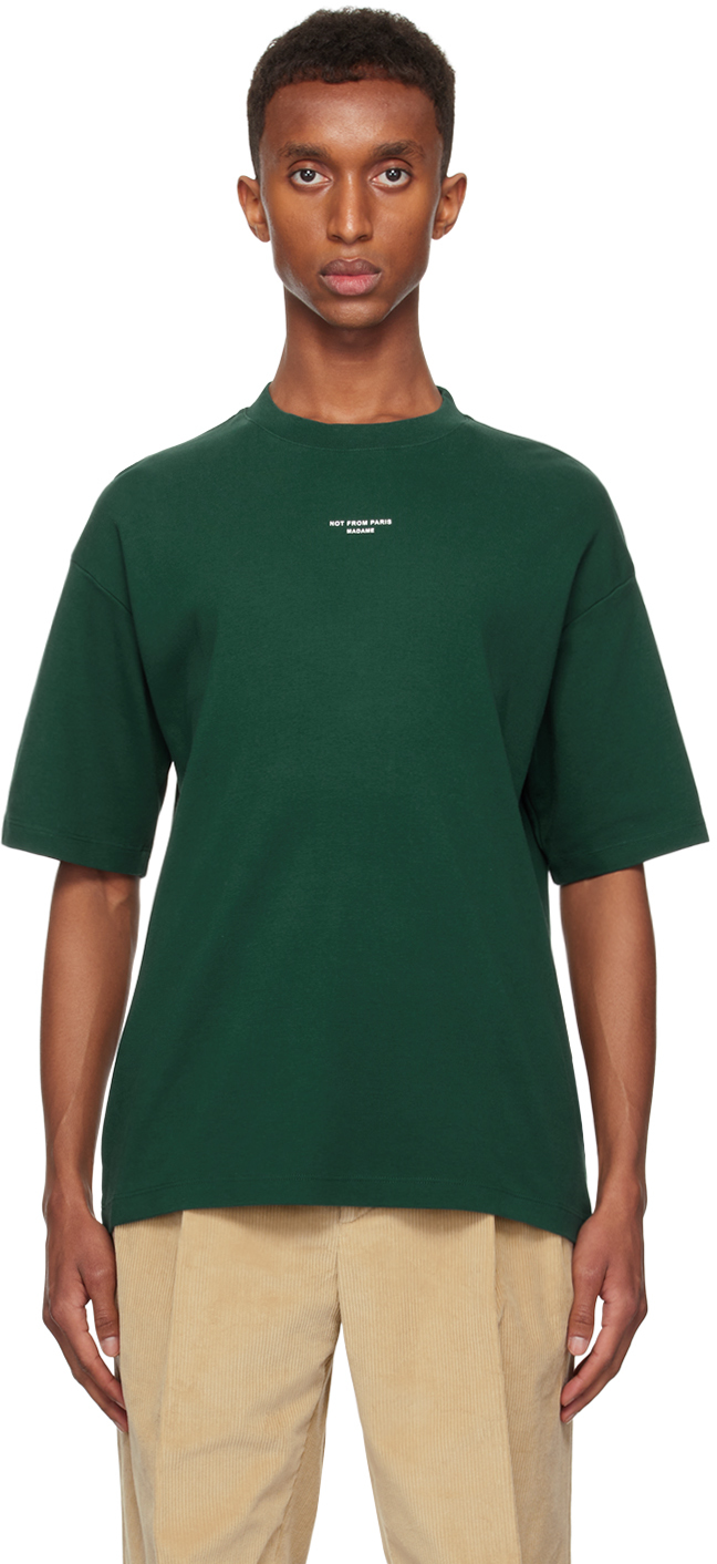 Green 'Le T-Shirt Slogan Classique' T-shirt