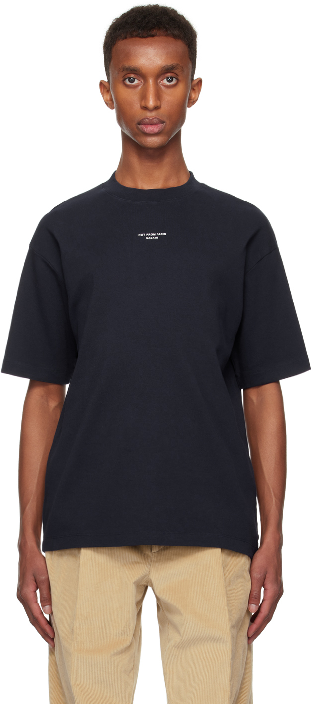 Navy 'Le T-Shirt Slogan Classique' T-shirt