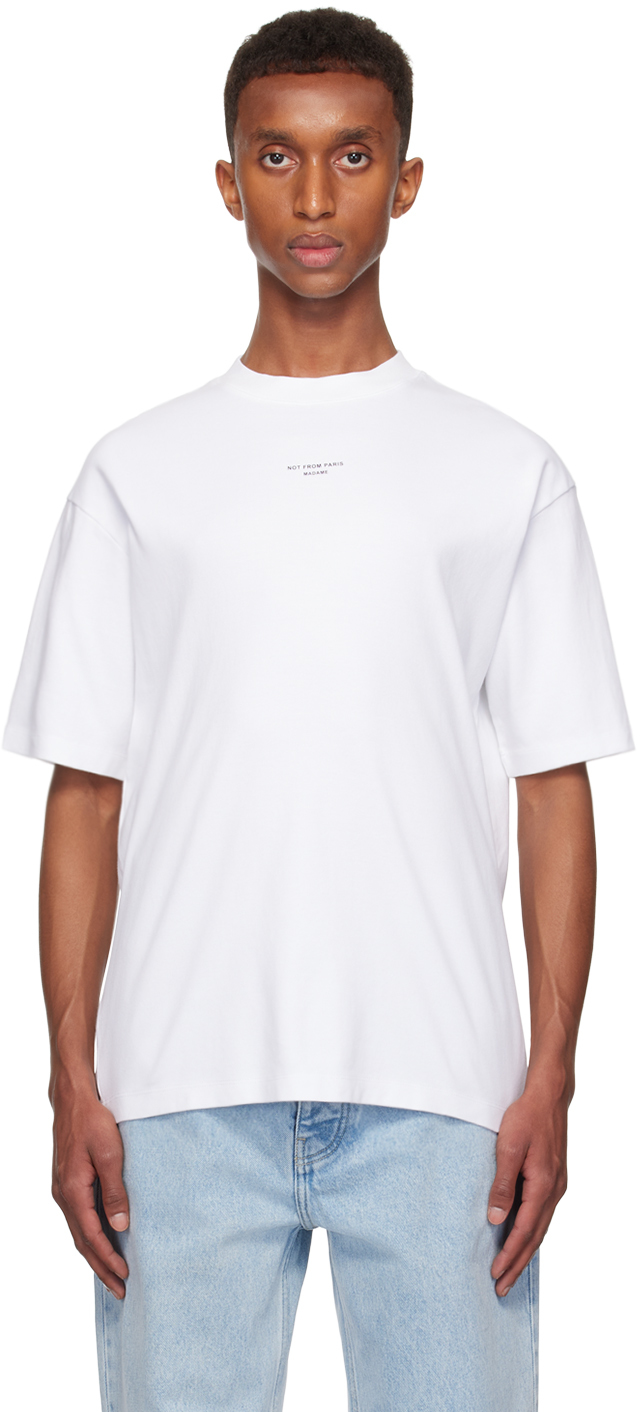 White 'Le T-Shirt Slogan Classique' T-shirt