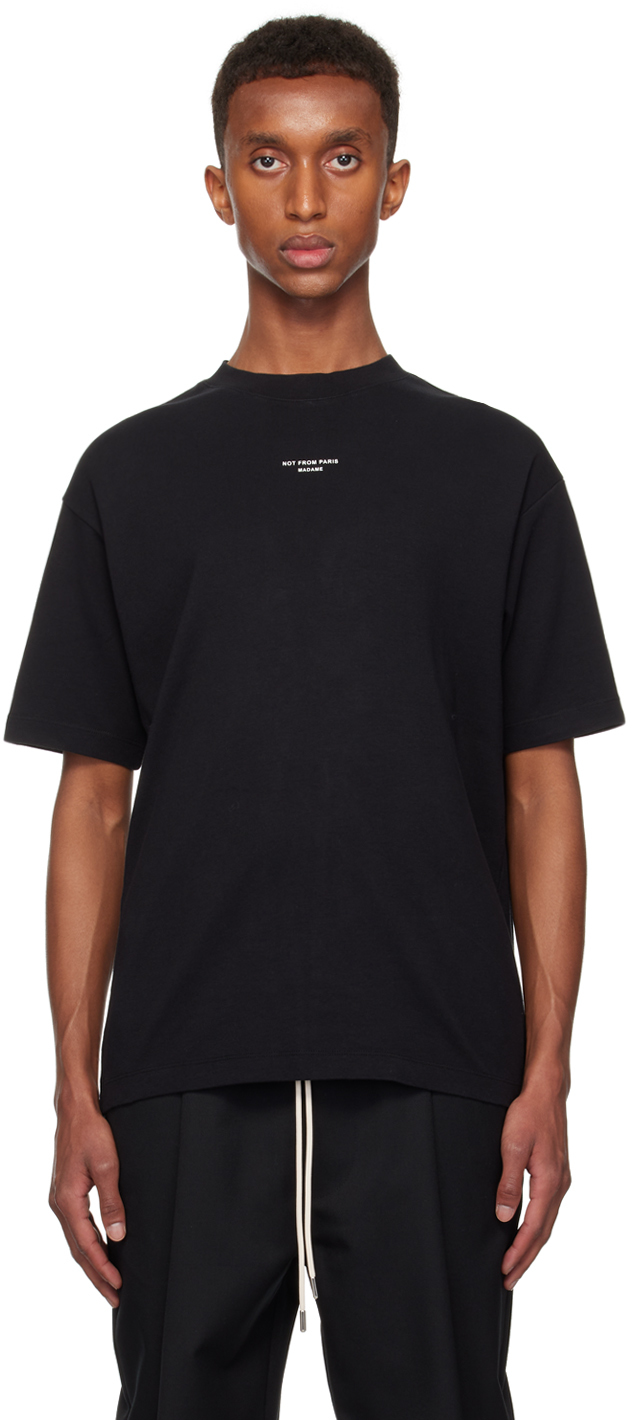 Black 'Le T-Shirt Slogan Classique' T-shirt