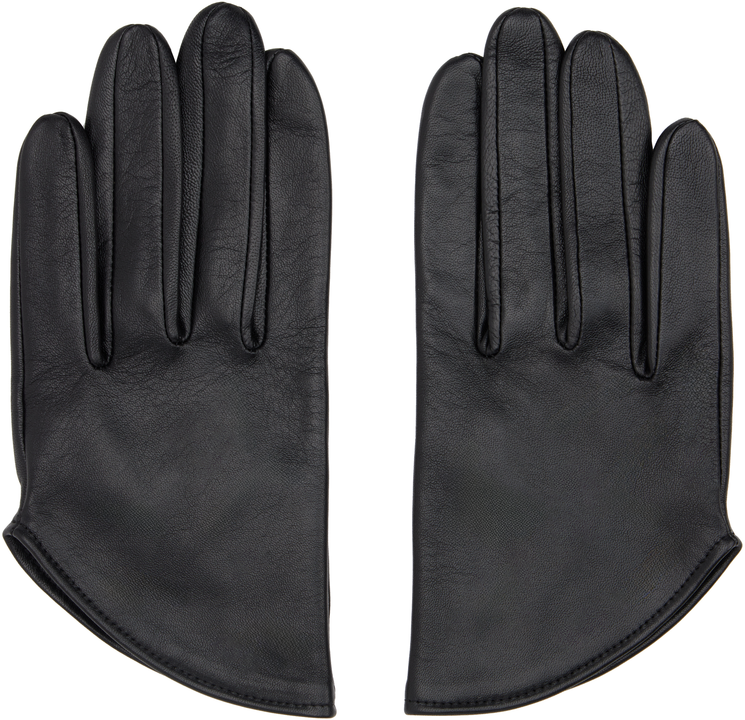 Yohji Yamamoto Black Short Gloves In 3 Black