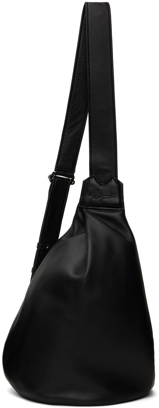 Black Y Crossbody Bag by YOHJI YAMAMOTO on Sale