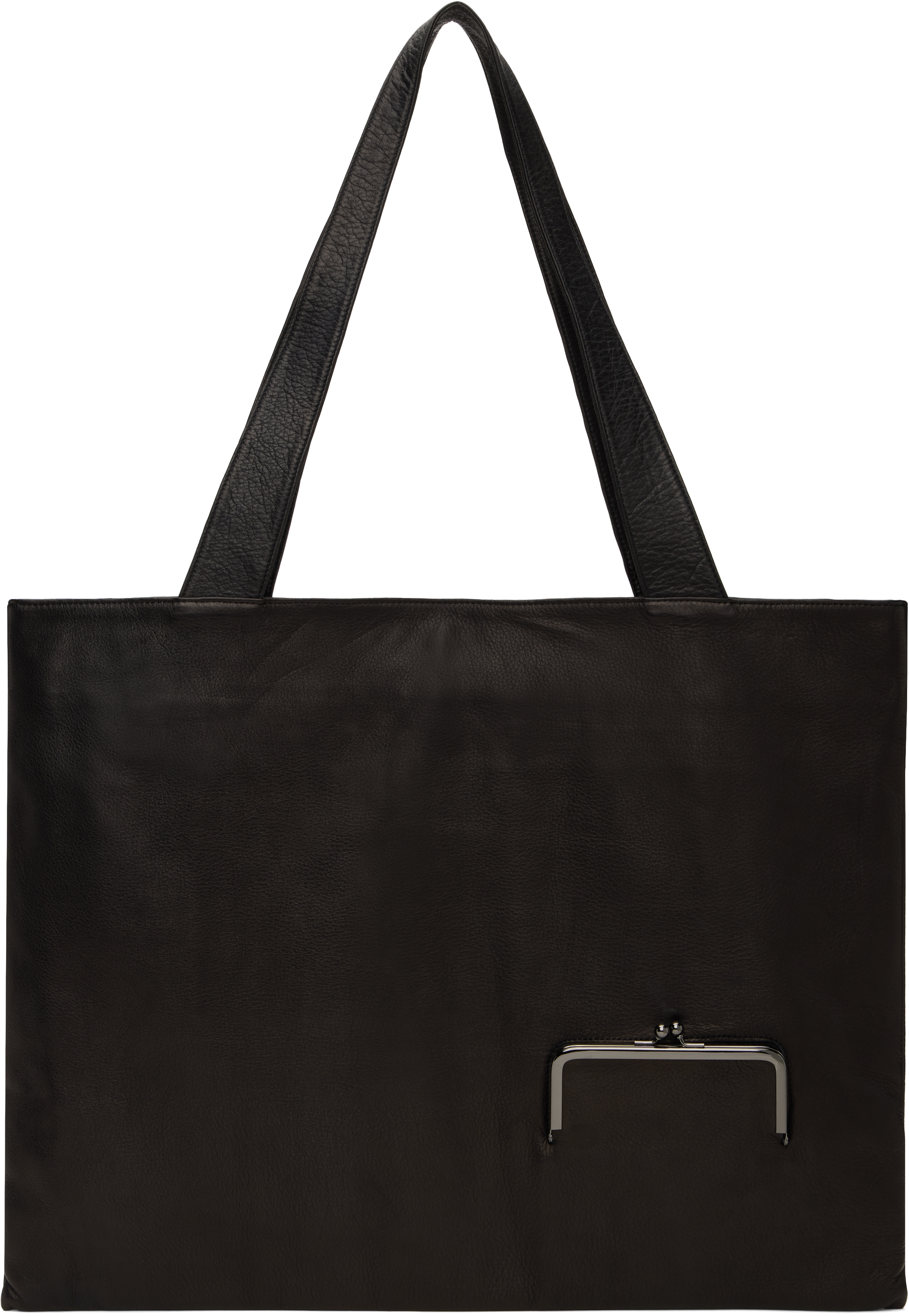 Black Clasp LL Tote