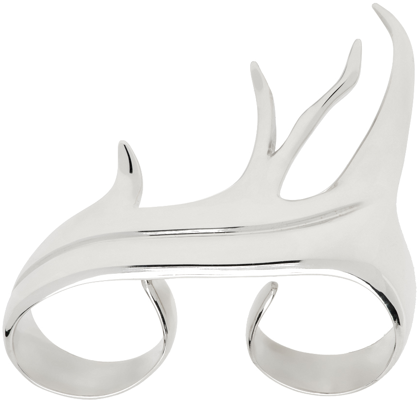 Silver Elk Double Ring by YOHJI YAMAMOTO on Sale