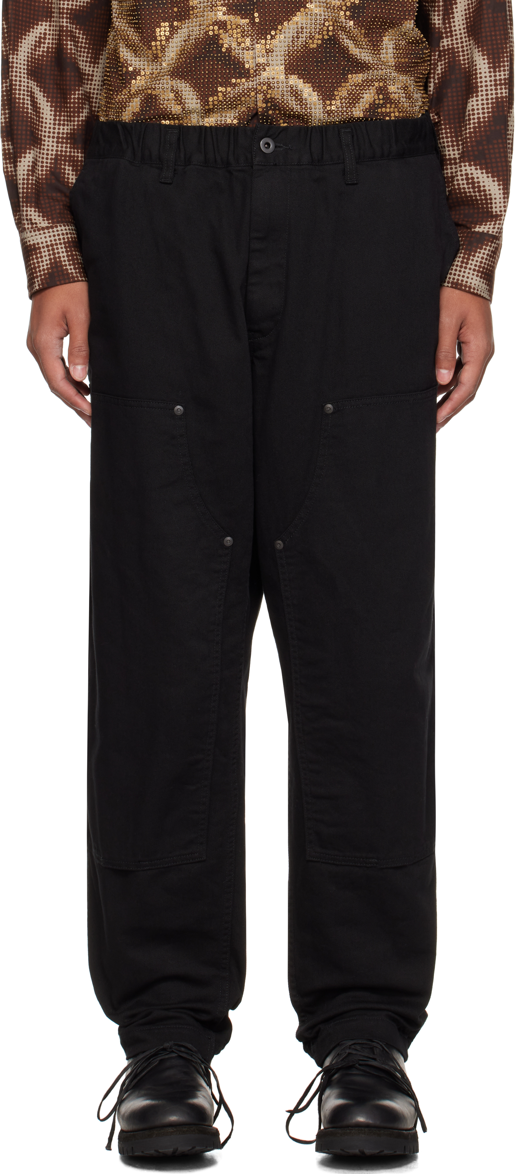 Black Scandal Katsuragi Side Elastic String Trousers