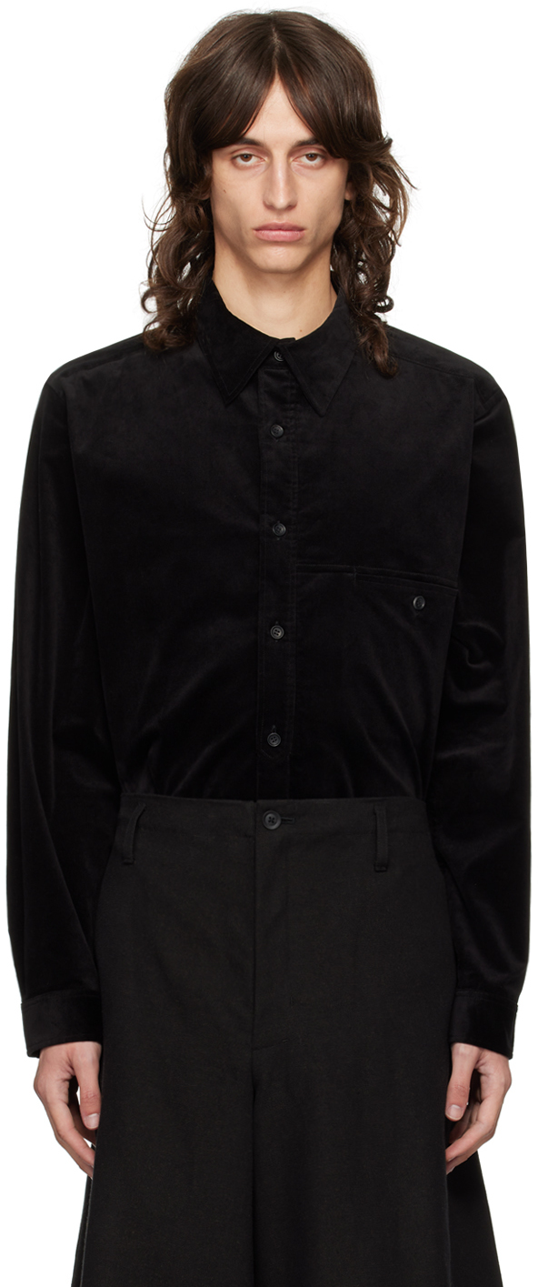 Black M-Velveteen Shirt