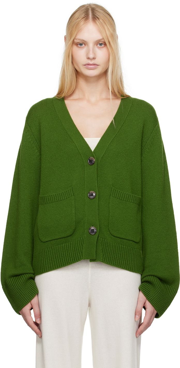 Shop Lisa Yang Green Danni Cardigan In Ma Matcha