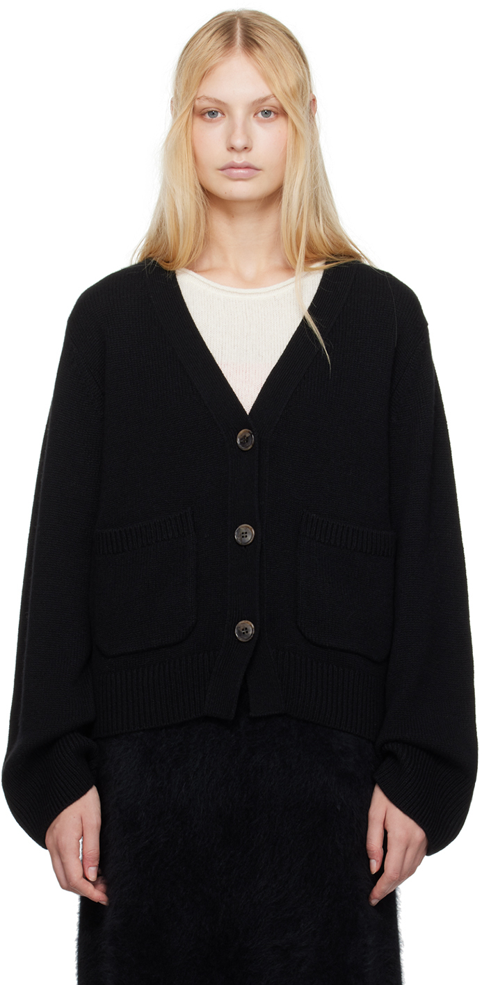 Black Danni Cardigan by LISA YANG on Sale