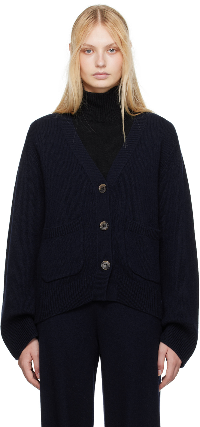 Shop Lisa Yang Navy Danni Cardigan In Na Navy