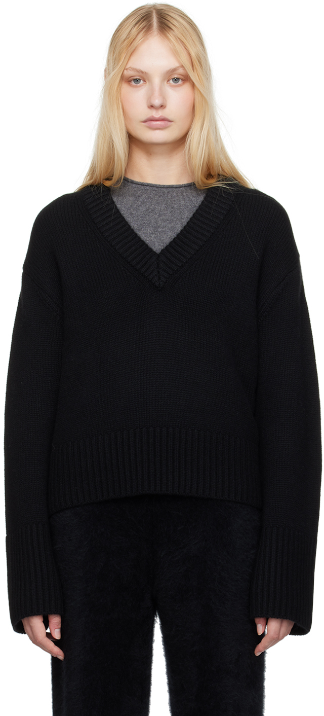 【関税込み】LISA YANG ネイビー The Jakob セーター Lisa Yang Navy 'the Jakob' Sweater In In Ink | ModeSens